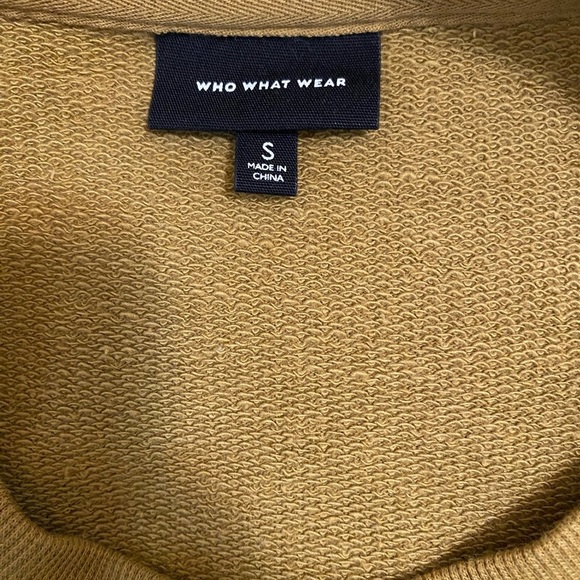Who What Wear Mustard Sweatshirt - Picture 3 of 3